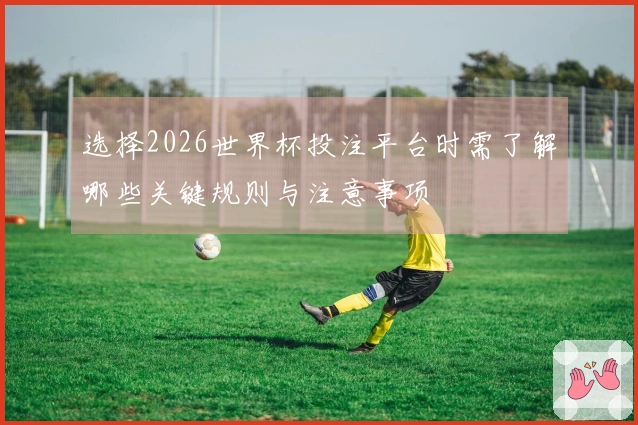 选择2026世界杯投注平台时需了解哪些关键规则与注意事项